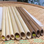 100pcs Eco Friendly Reusable Straw 21.5cm Carbonized Bamboo Smoothie Straws Pointed Coffee Milk Drinking Straw - Image 6