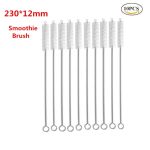 100pcs Eco Friendly Reusable Straw 21.5cm Carbonized Bamboo Smoothie Straws Pointed Coffee Milk Drinking Straw - Image 11