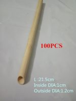 100pcs Eco Friendly Reusable Straw 21.5cm Carbonized Bamboo Smoothie Straws Pointed Coffee Milk Drinking Straw - Image 9